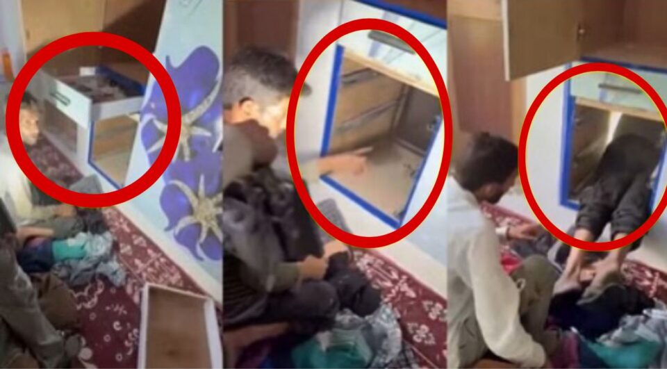 Security agencies were also surprised to see the video of the terrorist base behind the cupboard, a conspiracy hatched from a tunnel-like bunker,