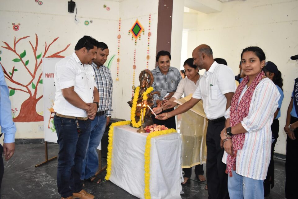 There was huge enthusiasm among the girl students regarding National Sports Day.