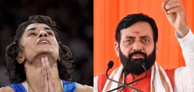 CM Nayab Saini said - 'Support of lies...' Haryana CM breaks silence on Vinesh Phogat